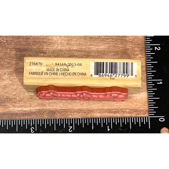 276870 CraftSmart Rubber Mounted Wood Stamp Spooktacular - Picture 4 of 5